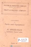 Potter & Johnston, Whitney 3U Turret Lathe Parts and Equipment Manual Years 1948