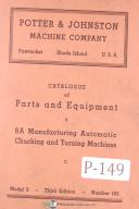 Potter Johnston 6A, Model 2, Automatic Chucking & Turning Parts Equipment Manual