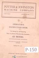 Potter & Johnston 6D, Automatic Chucking & Turning Machine Operators Manual 1929