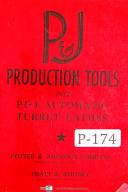 Potter & Johnston Whitney Turret Lathe Production Tooling Manual Year (1949)