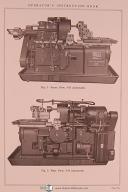 Potter & Johnston, Whitney No. 4D, Model #2, Turret Lathes Operators Manual