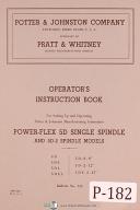 Potter & Johnston Whitney 5D, 5DE, 5DL, 5DEL Chucking Turning Operations Manual