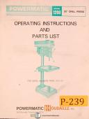 Powermatic Model 1200, 20" Drill Press, Operations and Parts Manual