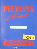 Peerless Model 2600, Contour Saw, Repair Parts Manual 1962