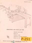 Peerless 1214, Band Saw, Operations and Parts List Manual