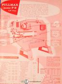 Pullmax P9, shearing Forming Nibbler, Operations & Parts Manual 1957