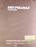 Pullmax KPD, 2551 Hydraulic Press Brake, Operations Maintenance & Parts Manual