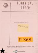 Pullmax-Pullmax F13 C, Flanging Machine, Instructions and parts Manual 1965-F13-F13C-01