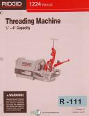 Rigid 1224 Threading Machine, 1/4" - 4" Capacity Manual
