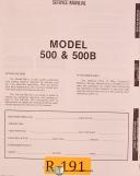 Rivet 500 and 500B, Rivet Stting Machine, Service Manual