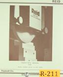 Reid 618HYD, Surface Grinder, before 19691, Operations and Maintenance Manual