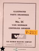 Van Norman-Van Norman 418, Plain Cylindrical Grinder, Operation Maintenance Parts Manual-418-05