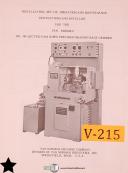 Van Norman-Van Norman 2SP and 2SU, Horizontal Milling Operations Maintenance & Parts Manual-2SP-2SU-03