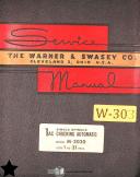 Warner & Swasey-Warner & Swasey 3A M-1950 Lots 89 to 134 incl., Lathe Service and Parts Manual-3A-lots 89 to 134-M-1950-06