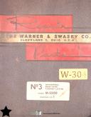 Warner & Swasey-Warner & Swasey 4A SaddleTurret Lathe, M-3350 & M-3580, Service and Parts Manual-4-A-4A-06
