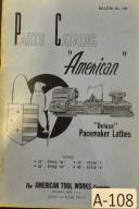 American Lathe 25" G, 32" I, 32" H, 40" J Parts Manual