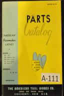 American Lathe 14", 15", 16", 20", 22", 25"F Parts Manual