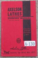 Axelson Lathe Service, Operation & Parts Manual