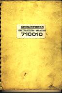 Accurpress 710010 Series Press Brake Instruction Manual
