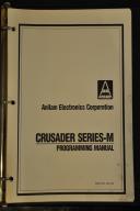 Anilam Crusader Series M Programming Manual