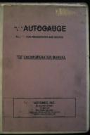 Autogauge CNC99 Operator Manual for Press Brakes/Shears