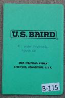US Baird Automatic Fourslide Wire Operation & Part Manual