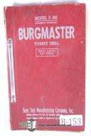 Burgmaster 2-BH Turret Drill Service Manual Year 1954