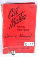 Bullard Cutmaster Lathe Service & Operation Manual 1950