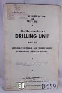 Bellows-Locke 5E Drilling Unit Operation & Parts Manual