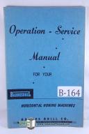 Barnes Drill Horizontal Honing Machine Operation Manual