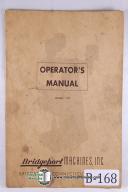 Bridgeport J-Head Operators Manual & Parts List (1957)