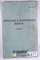 Bridgeport Series II Operators Manual & Parts List