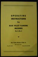 Blue Valley Flanging No. 3, 4 Operating Instructions