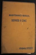 Bridgeport Series II CNC Maintenance Manual