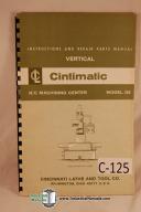 Cincinnati DE Cintimatic Drill Operation Parts Manual