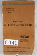 Cincinnati No. 2 Tool Cutter Grinder Operation Manual