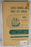 Cincinnati No. 2 EA OM Centerless Grinder Parts & Service Manual