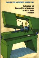 Carolina HD-10 Bandsaw Instruction & Parts Manual