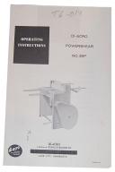 Di Acro 36P Shear Operating Instructions and Parts Manual