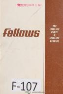 Fellows Inovlute Curve Involute Gearing Manual Year (1955)