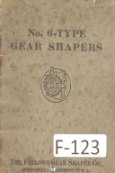 Fellows No. 6 Gear Shapers Information Possibilities Manual Year (1925)