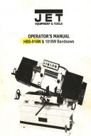 Jet HBS-916W & 1018W Bandsaw Operators Manual