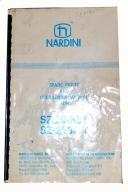 Nardini SZ 2000/T, SZ 2500T Parts & Operations Manual