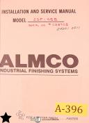 Almco-Almco OR-20CS Vibrating Finishing Machine, Install Service Parts Electricals Manual 1985-OR-20CS-01