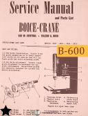 Boice Crane-Boice Crane 2300, 2301 2304 2310, Band Saw, Servie and Parts Manual-2300-2301-2304-2310-01