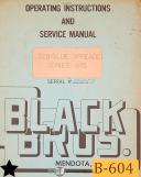 Black Bros.-Black Brothers Rotary Press, Operations Service and Installation Manual-General-01