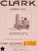 Clark Equipment-Clark CF30B, 40B 50B, Lots 420 and UP, Forklift Maintenance and Wiring Manual-CF30B-CF40B-CF50B-03