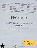 Cieco-Cieco PPC1100R, Resolver Based Punch Press Control, Install & Instruction Manual-PPC1100R-01