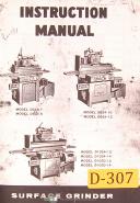 Surface Grinder Parts Manual Doall D-824-10 and D824-12 