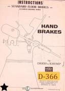 Dreis & Krump-Chicago-Dries Krump Chicago, Hand Bending Brakes, Instructions and Parts List Manual-316-416-518-618-818-Hand-06